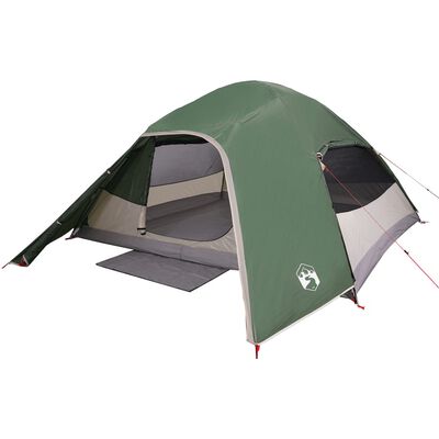 vidaXL Tente de camping à dôme 4 personnes vert imperméable