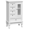 vidaXL Armoire avec 5 tiroirs et 2 &eacute;tag&egrave;res Blanc