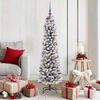 vidaXL Sapin de No&euml;l artificiel Blanc 150 cm PVC, m&eacute;tal et plastique