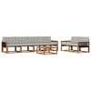 vidaXL Ensemble de canap&eacute;s d'ext&eacute;rieur 7 pc Naturel et gris clair