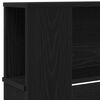 vidaXL Cabinet de T&ecirc;te de Lit Ch&ecirc;ne noir 220 x 18,5 x 102,5 cm