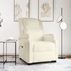 vidaXL Fauteuil Cr&egrave;me Similicuir