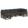 vidaXL Ensemble de canap&eacute; de jardin 7 pc 7-Nombre de places Gris
