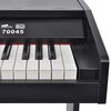 vidaXL Piano num&eacute;rique avec p&eacute;dales 88 touches Noir Panneau m&eacute;lamine