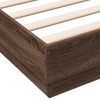 vidaXL Cadre de lit sans matelas ch&ecirc;ne marron 140x200 cm