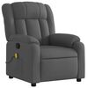 vidaXL Fauteuil de massage inclinable Gris fonc&eacute; Tissu