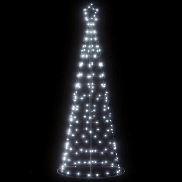 vidaXL Sapin de No&euml;l &agrave; LED 200 LED blanc froid 180 cm