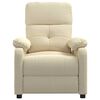 vidaXL Fauteuil inclinable Crème Tissu