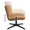 vidaXL Chaise pivotante de bureau beige bouclé comme de la laine tissu