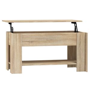 vidaXL Table basse ch&ecirc;ne sonoma 101x49x52 cm bois d'ing&eacute;nierie