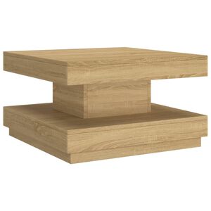 vidaXL Table basse Marron clair 60x60x35 cm MDF