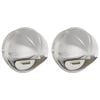 vidaXL Couvre-vent Air 2 pc Argent 200 mm Acier inoxydable