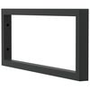 vidaXL Supports d'&eacute;tag&egrave;res pour lavabo 2 pcs noir rectangulaire acier