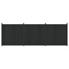 vidaXL Panneau de cl&ocirc;ture 3 pc 530 x 186,5 cm WPC et Aluminium Noir