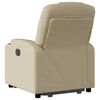 vidaXL Fauteuil inclinable Cr&egrave;me Tissu