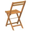 vidaXL Chaises de bistrot pliantes lot de 8 bois d'acacia solide