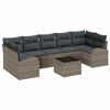 vidaXL Ensemble de canap&eacute; de jardin 8 pc 7-Nombre de places Gris