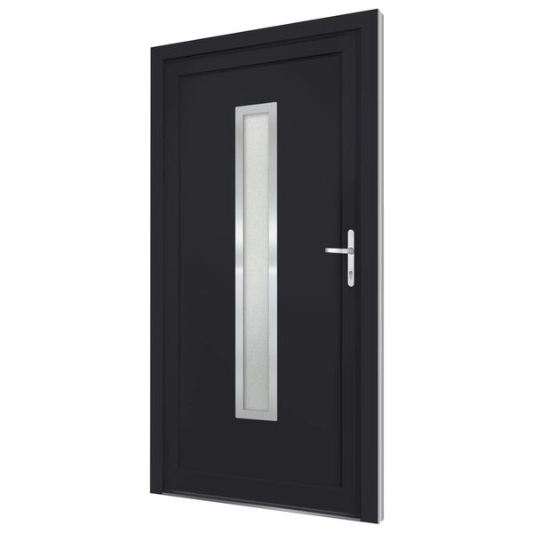 vidaXL Porte d'entr&eacute;e anthracite 98x208 cm PVC