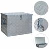 vidaXL Bo&icirc;te en aluminium 610x430x455 mm Argent&eacute;