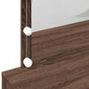 vidaXL Coiffeuse avec LED chêne marron 100x40x120 cm