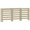 vidaXL Cache-radiateur ch&ecirc;ne sonoma 205x21,5x83,5 cm bois d'ing&eacute;nierie