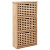 vidaXL Armoire &agrave; chaussures 55x20x104 cm Bois de noyer massif