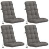 vidaXL Coussins de Chaise &agrave; Dossier Haut en 4 Pi&egrave;ces VIANEN 4 pc