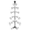 vidaXL Arbre de No&euml;l en m&eacute;tal pour d&eacute;coration noir 150 cm