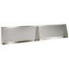 vidaXL Mur de sout&egrave;nement 2 pc 100 x 12 x 40 cm Acier inoxydable