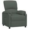 vidaXL Fauteuil inclinable Gris fonc&eacute; Tissu