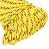 vidaXL Corde de bateau Jaune 4 mm 250 m Polypropyl&egrave;ne