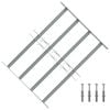 vidaXL Grille r&eacute;glable de s&eacute;curit&eacute; de fen&ecirc;tres et 4 barres 500-650 mm