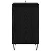 vidaXL Buffet Ch&ecirc;ne noir 40 x 35 x 70 cm Bois d'ing&eacute;nierie