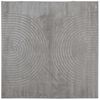 vidaXL Tapis de surface Carr&eacute; HUARTE Gris 120 x 120 cm Polyester