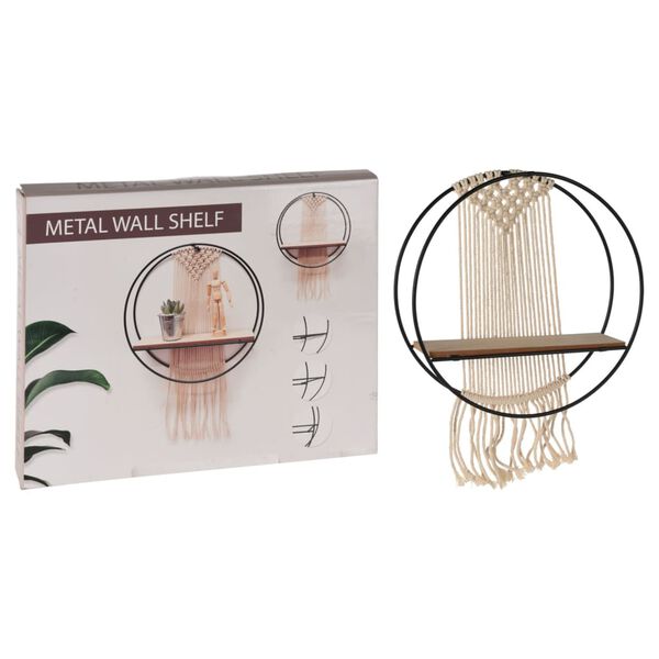 H&S Collection &Eacute;tag&egrave;re murale avec planche en MDF 32x5x40 cm