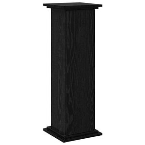 vidaXL Support d'affichage Ch&ecirc;ne noir 31 x 30 x 90 cm