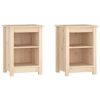 vidaXL Tables de chevet 2 pcs 40x35x55 cm Bois de pin solide