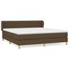 vidaXL Sommier &agrave; lattes de lit avec matelas Marron fonc&eacute; 160x200 cm