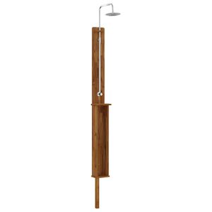 vidaXL Douche d'ext&eacute;rieur 257 cm Naturel