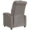 vidaXL Fauteuil de massage Taupe Tissu