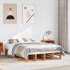 vidaXL Cadre de lit sans matelas cire marron 120x190cm bois pin massif