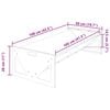 vidaXL Trough d'alimentation pour le bétail Argent 108 x 50 x 28 cm