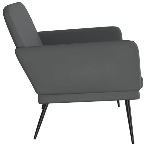 vidaXL Banc Gris 107x80x81 cm Similicuir