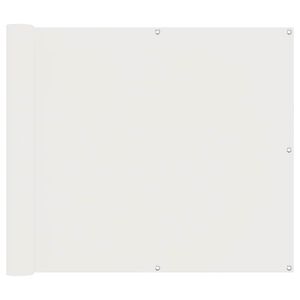 vidaXL &Eacute;cran de balcon Blanc 100 x 500 cm Tissu Oxford