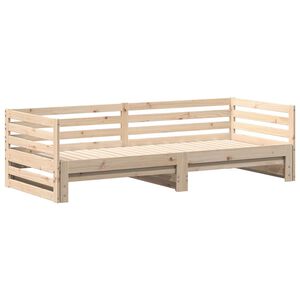 vidaXL Lit de jour avec lit gigogne sans matelas 80x200 cm