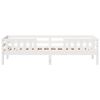 vidaXL Cadre de lit sans matelas blanc 90x200 cm bois de pin massif