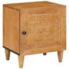 vidaXL Table de chevet Marron Clair 80 x 50 x 40 cm Bois d'ing&eacute;nierie