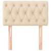 vidaXL Tête de lit Crème 80x7x78/88 cm Tissu