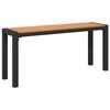 vidaXL Banc de jardin Marron 100 x 28 x 45cm Acier