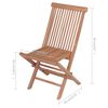 vidaXL Chaises de jardin avec coussins rouge bordeaux lot de 4 Teck